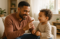 dad with kid 